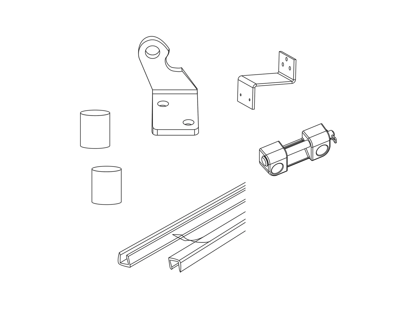 WAZ 101 - Bracket set for frame mounting